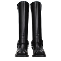Valentino Garavani Black Leather Boots