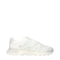 Maison Margiela White Fabric Athletic Sneakers