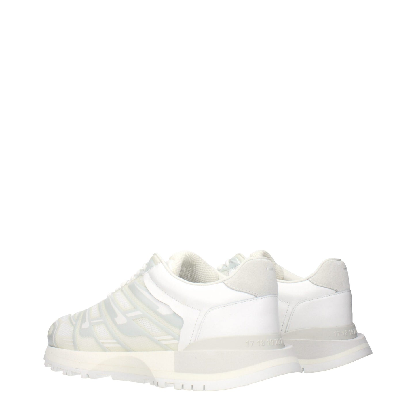 Maison Margiela White Fabric Athletic Sneakers