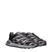 Maison Margiela Black Fabric Athletic Sneakers