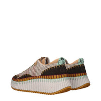 Chloé Multicolor Fabric Chunky Sneakers