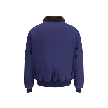 Brunello Cucinelli Blue Polyamide Bomber