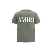 Amiri Green Cotton T-Shirt