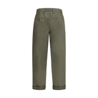 Golden Goose Green Cotton Chino Pants