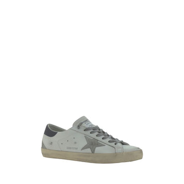 Golden Goose White Goatskin Low Top Sneakers