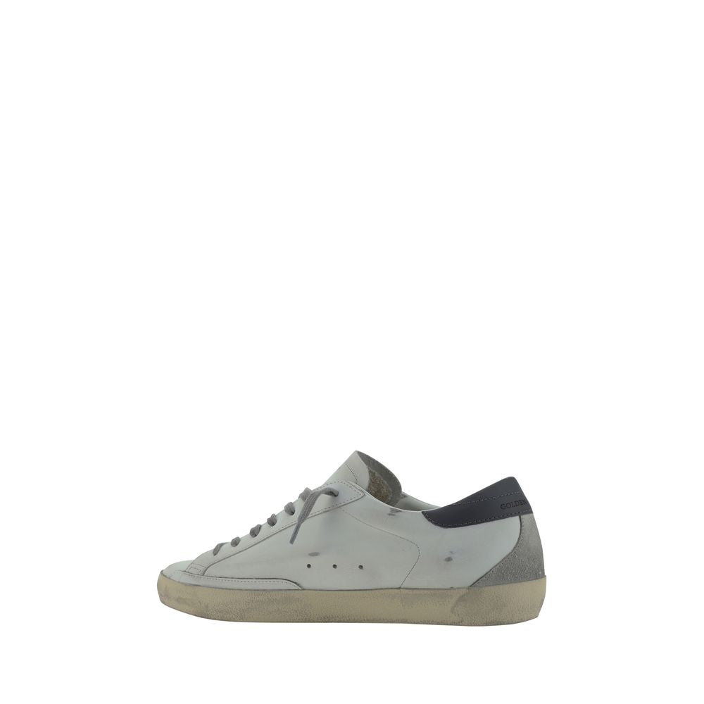 Golden Goose White Goatskin Low Top Sneakers