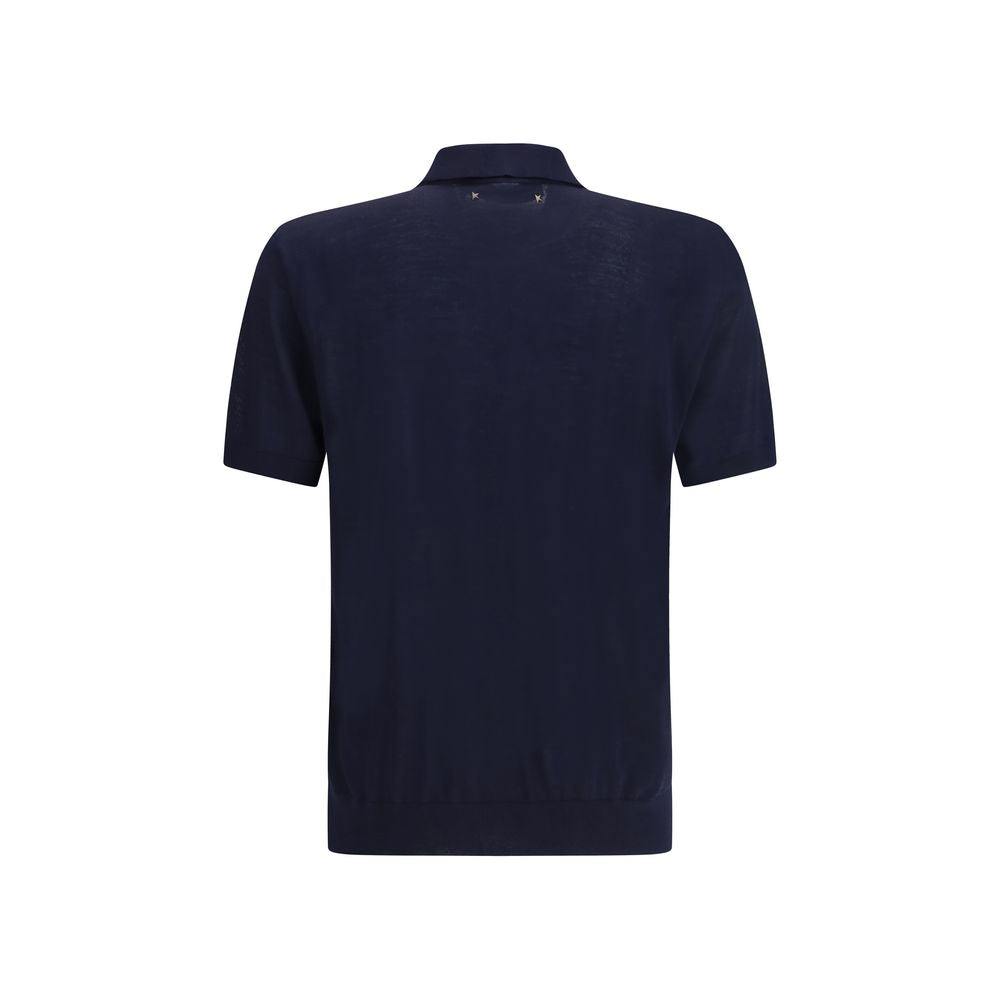 Golden Goose Blue Merino Wool Shirt