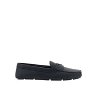 Prada Black Calfskin Slip-On Loafers