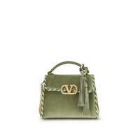 Valentino Garavani Green Calf Leather Bos Taurus Shoulder Bag