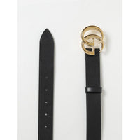 Gucci Black Leather Regular Belt