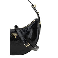 Prada Black Calf Leather Bos Taurus Shoulder Bag