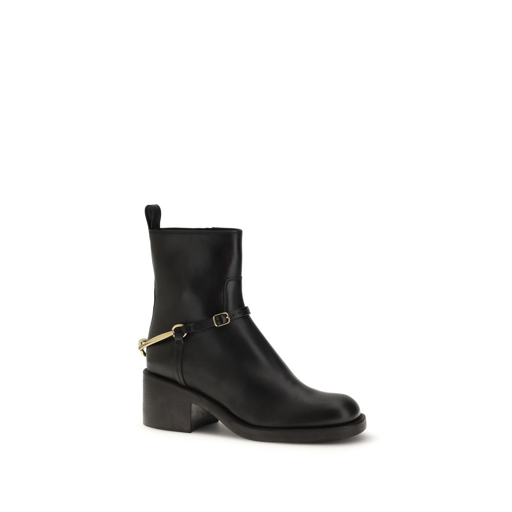Chloé Black Lamb Ovis Aries Aries Ankle Boots