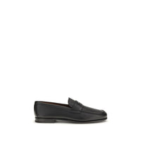 Church's Black Calf Leather Bos Taurus Slip-On Loafers