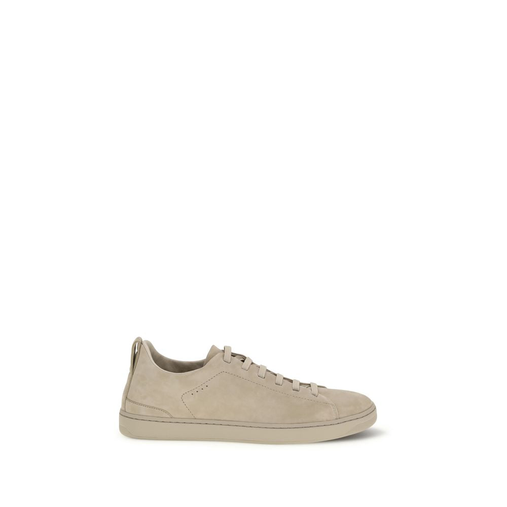 Church's Gray Calf Leather Bos Taurus Low Top Sneakers