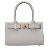 Versace Gray Leather Handbag