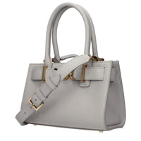 Versace Gray Leather Handbag