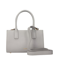 Versace Gray Leather Handbag