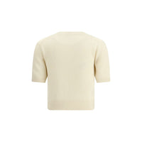 Burberry Cream Wool Sweatshirt