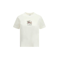 Burberry White Cotton T-Shirt