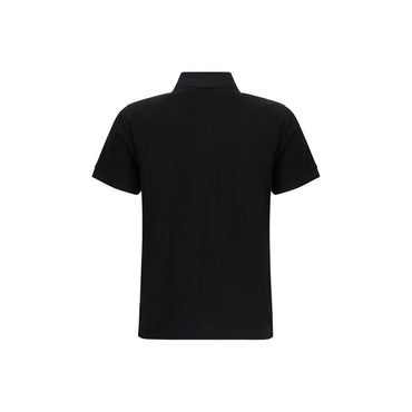 Fendi Black Cotton Polo Shirt