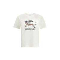 Burberry White Cotton T-Shirt