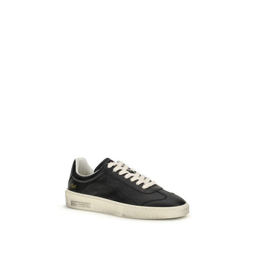 Dsquared² Black Calf Leather Bos Taurus Sneakers
