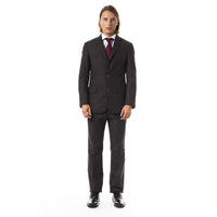 BYBLOS Brown Cotton Two-Piece Suit