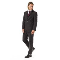 BYBLOS Brown Cotton Two-Piece Suit