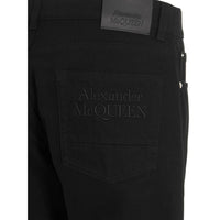 Alexander McQueen Black Cotton Skinny Jeans
