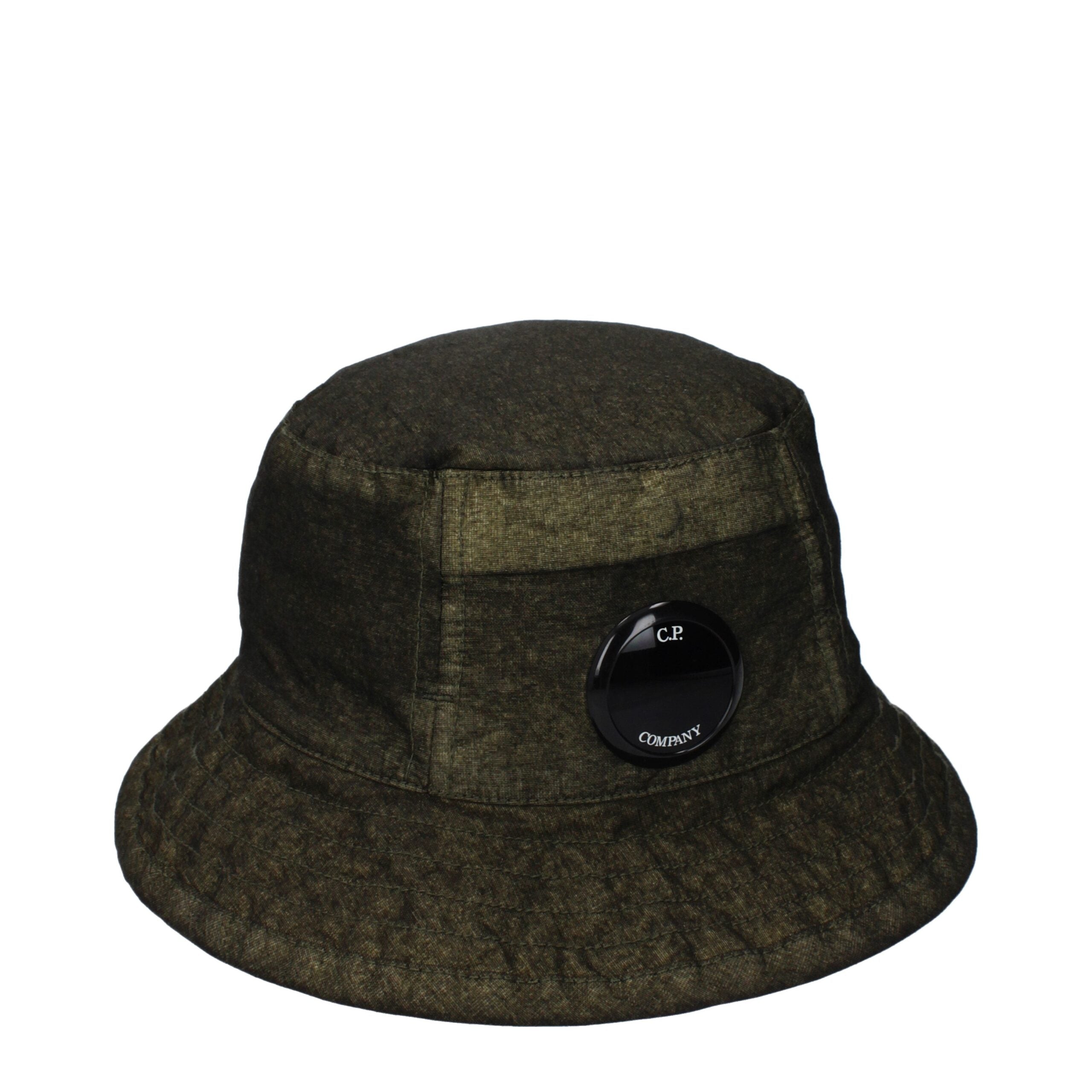 C.P. Company Green Polyamide Bucket Hat