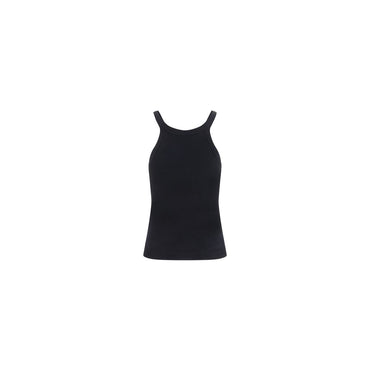 Fendi Black Cotton Tank Tops