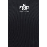 Fendi Black Cotton Tank Tops