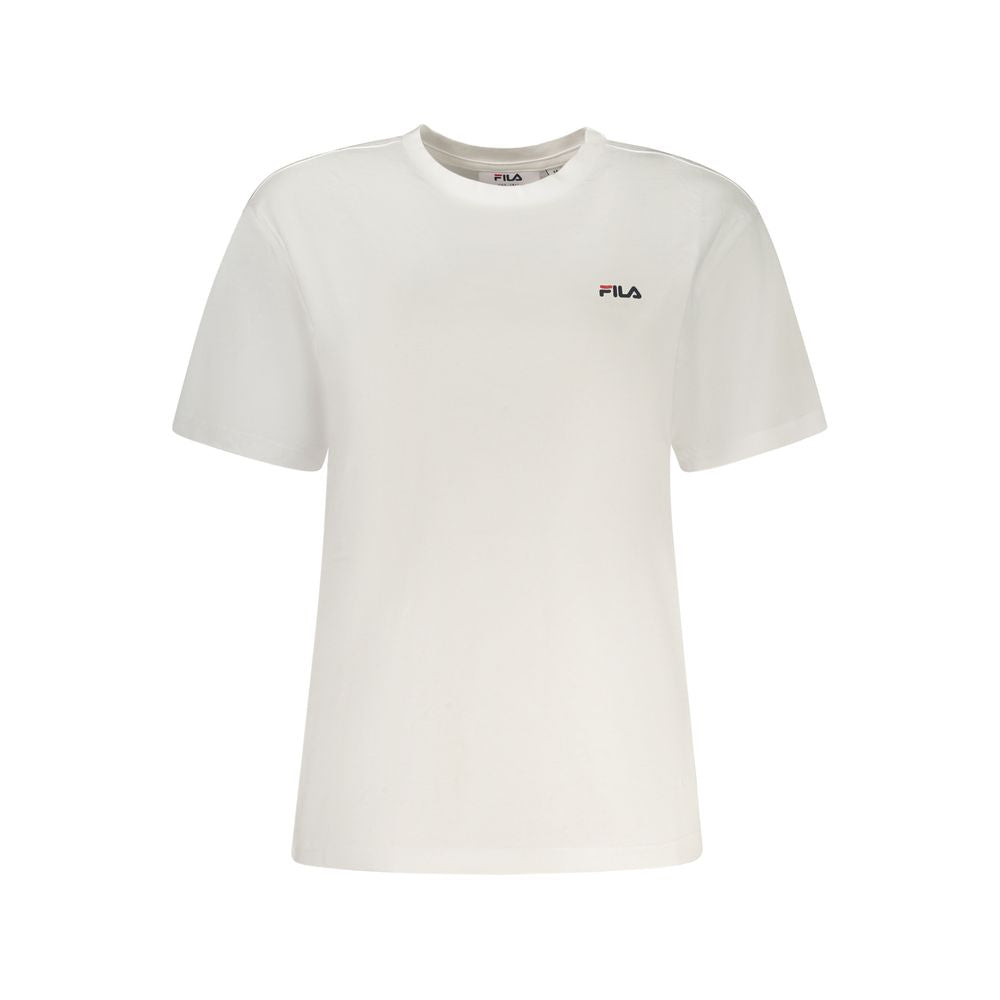 Fila White Cotton Women T-Shirt