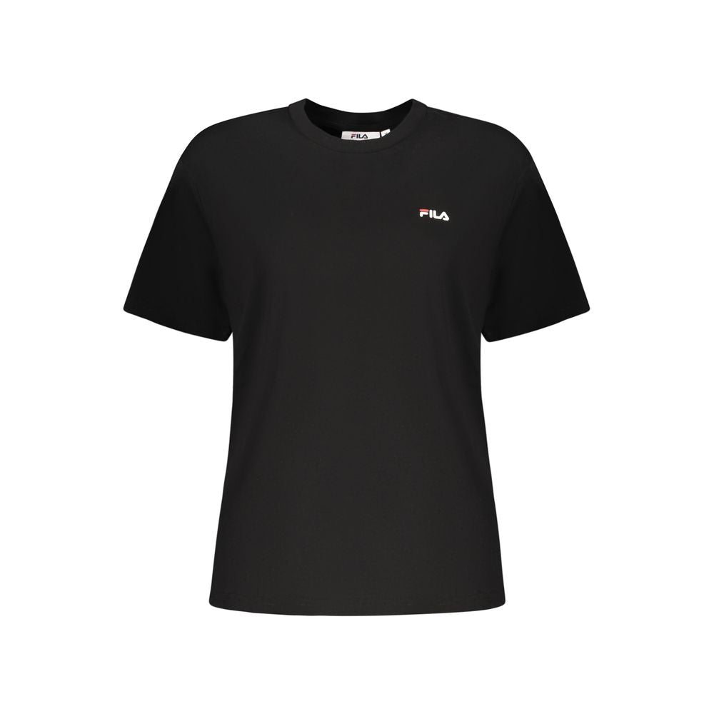 Fila Black Cotton Women's T-Shirt
