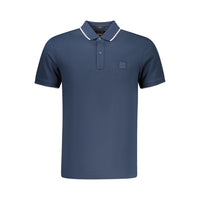 Hugo Boss Blue Cotton Polo Shirt