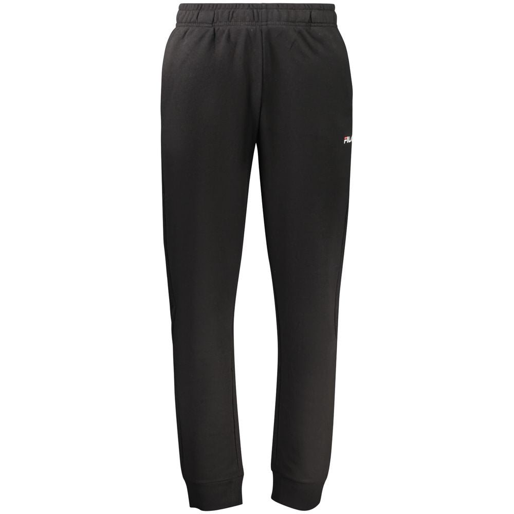 Fila Black Cotton Joggers (Workout Pants)