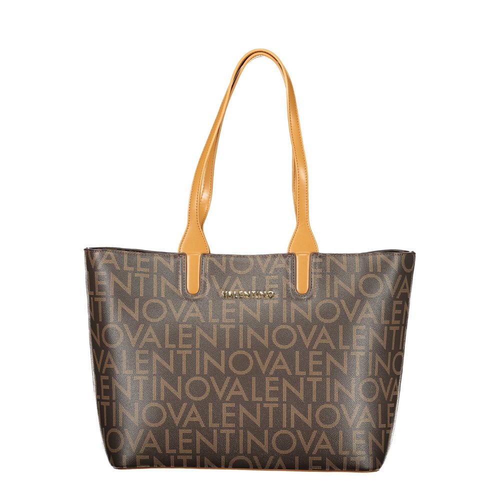 Valentino Brown Polyethylene Handbag