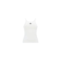 Fendi White Cotton Sleeveles T-Shirt