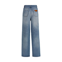 Chloé Blue Cotton Jeans Denim