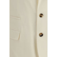Brunello Cucinelli Cream Wool Blazer