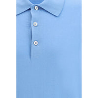 Tom Ford Light Blue Cotton Polo Shirt