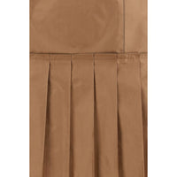Fendi Brown Silk Mini Skirt