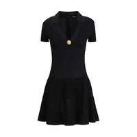 Balmain Black Viscose Casual Dress