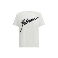 Balmain White Cotton T-Shirt