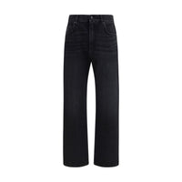 Balmain Black Cotton Jeans Denim