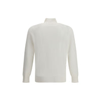 Brunello Cucinelli White Cotton Sweatshirt