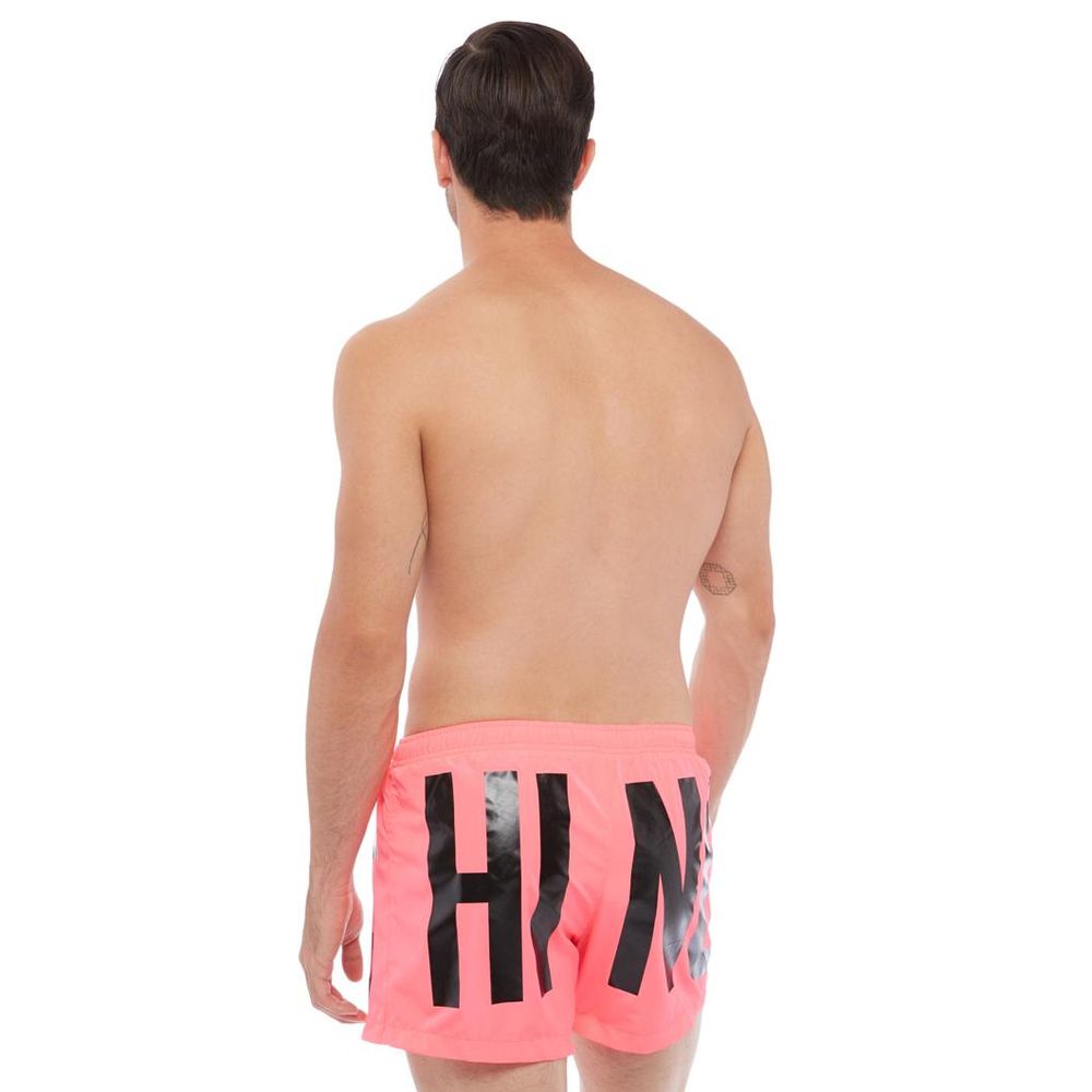 Moschino Fuchsia Polyester Swim Shorts