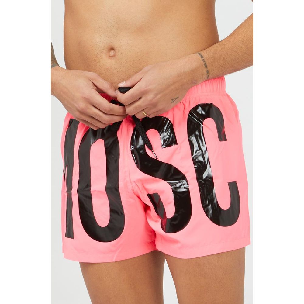 Moschino Fuchsia Polyester Swim Shorts