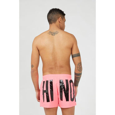 Moschino Fuchsia Polyester Swim Shorts