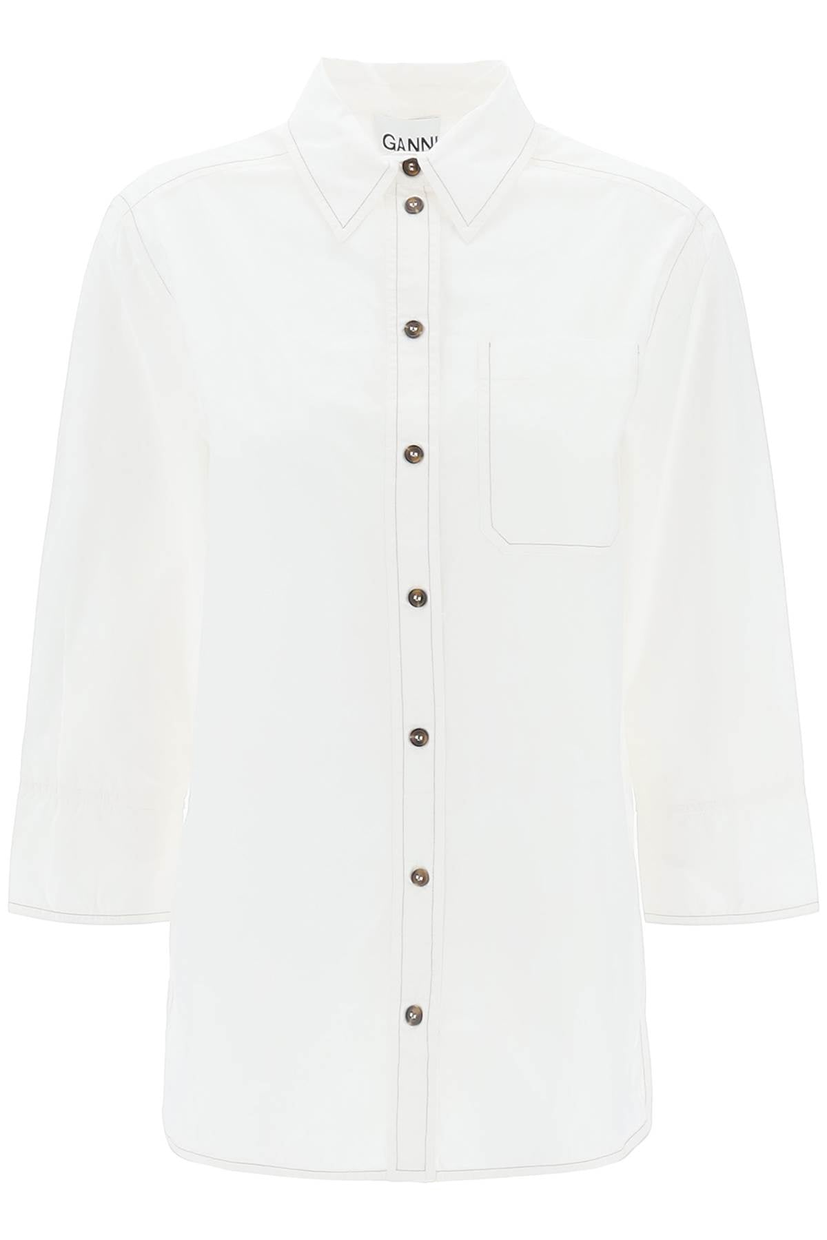 Ganni "oversized poplin
